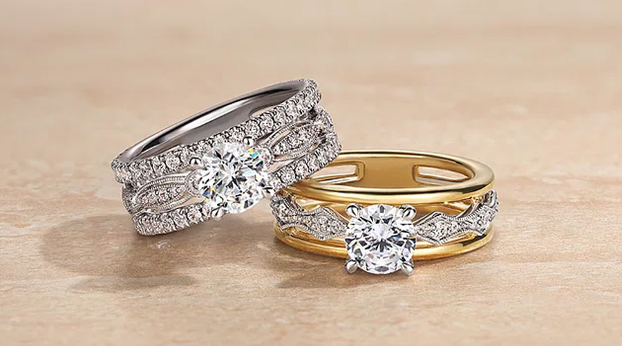 Split Shank Diamond Engagement Ring